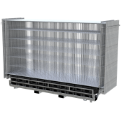 SET | with 30 construction fences and accessories | on Twinpallet | Mobile fence profi | with hooks and eyes, without connecting clamps